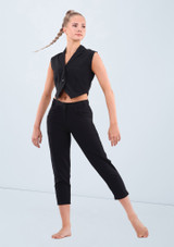 Weissman Cropped Suit Vest Nero [Nero]