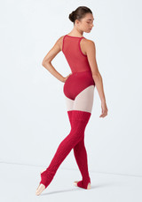 Bloch Elsa Knit Leg Warmer Ciliegia Back [Rosso]