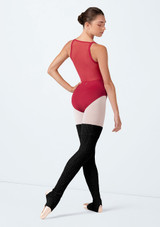 Bloch Elsa Knit Leg Warmer Nero Back [Nero]