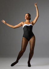 Jolista Manhattan Camisole Tuxedo Leotard Nero-Bianco 2 [Nero]