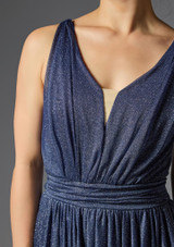 Jolista Moonflower Gathered Mesh Ballet Dress Blu Scuro 6 [Blu]