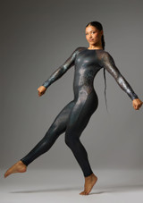 Jolista Orbital Mesh Panel Catsuit Nero 6 [Nero]