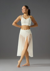 Gonna lirica da costume Whisper Jolista Avorio Front 3 [Bianco]