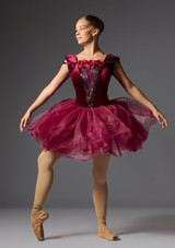 Costume da danza classica Rose Garland Jolista Rosso intenso 242 [Rosso]