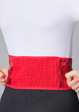 Fascia Jolista con paillettes Rosso Front [Rosso]