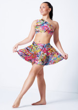 Top asimmetrico stampato Scarlett Alegra ACT Front [A motivi]