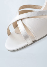 Scarpa da ballo in pelle Werner Kern July - 6,5 cm Bianco Front 6 [Bianco]