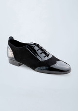 Scarpa da ballo Werner Kern Taylor in pelle scamosciata e camoscio - 1,5 cm Nero Front [Nero]