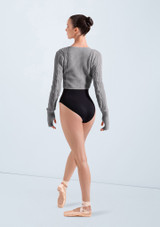Body con bretelle sottili Olivia Bloch Grey Marle Back 2 [Grigio]