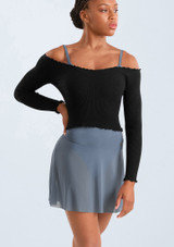 Body con bretelle sottili Olivia Bloch Dusty Grey Front [Grigio]