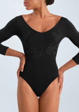 Body con bretelle sottili Olivia Bloch Nero Front 2 [Nero]