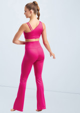 Weissman Lustre Asymmetric Bra Top Lipstick 3 [Rosa]