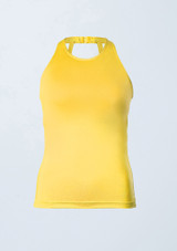 Weissman Lustre Halter Tank Top Canary 5 [Giallo]