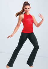 Weissman Lustre Halter Tank Top Rosso 3 [Rosso]