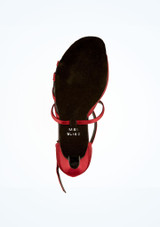 Zapatos de Baile de Raso So Danca - 6,3cm Rojo [Rojo]