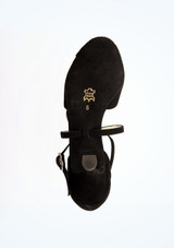 Scarpe da Ballo aperta Francis Werner Kern - 6,35cm Nero Bottom [Nero]