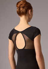 Body Danza con Maniche ad Aletta in Tessuto Trasparente Lyra Move Dance Nero Back 2 [Nero]