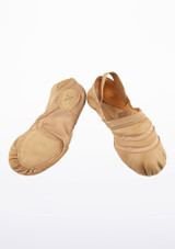 Zapatillas de Ballet Freeform Capezio Marrón Delante [Marrón]