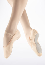 So Danca Full Sole Canvas Ballet Shoe - Pink Pink Front 2 [Pink]
