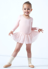 Body Danza Bambina con Gonnellino Petal Bloch Rosa Delante 2 [Rosa]