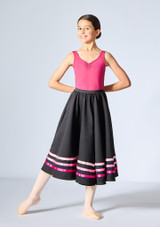 Gonna Danza da Carattere RAD Rosa Front [Rosa]