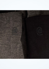 Calentador Baile de Piernas Reversibles Dincwear Negro-Gris [Negro]
