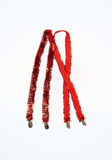 Tirantes con lentejuelas Rojo Principal [Rojo]
