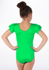 Maillot Ballet Niña Brillante Rosalie Alegra Verde Detrás [Verde]