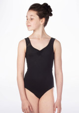 Maillot Ballet Niña con Enacje Floral So Danca Negro 2 [Negro]