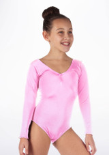 Body Danza Bambina Brillante Josie Alegra Rosa davanti #2. [Rosa]