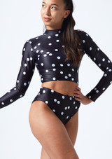 Top Danza Corto Estampado Raya Alegra Delante [Estampado]