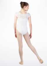 Maillot Ballet Niña con Manga Corta So Danca Blanco 2 [Blanco]