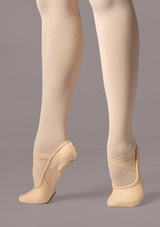 Mezze Punte Danza in Tela con Suola Spezzata Hanami Capezio - Rosa Rosa Front 3 [Rosa]