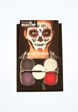 Kit de maquillaje Día de los Muertos Multicolor Delante [Multicolor]