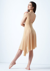 Vestido de Danza Contemporanea con Escote Redondo Cressida Move Dance Marrón Claro Detrás [Marrón Claro]