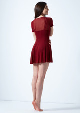 Vestido de Danza Contemporanea con Mangas Cortas Ceres Move Dance Rojo Detrás [Rojo]