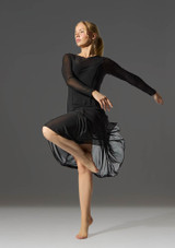 Vestito Danza Lirica a Maniche Lunghe Dione Move Dance Nero Front 2 [Nero]