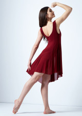 Vestido de Danza Contemporanea Asimétrico Pandora Move Dance Rojo Detrás [Rojo]