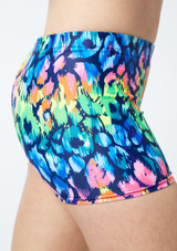 Pantalón Corto Gimansia Niña Arcoíris Alegra Azul Delante 2 [Azul]