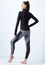 Chaqueta Niña Con Cremallera Frontal Capezio Negro Delante 2 [Negro]