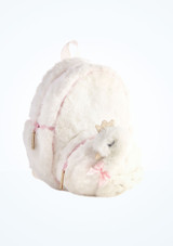 Mochila de Danza Cisne de Peluche Capezio Blanco Delante 2 [Blanco]