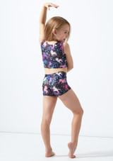 Top Gimnasia Corto Niña Unicornio Alegra Estampado Detrás [Estampado]