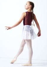 Falda de baile estilo cruzado de encaje para joven Intermezzo Blanco Detrás [Blanco]