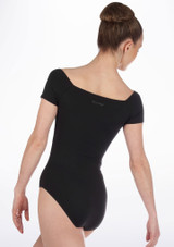 Maillot Ballet con Manga Corta Avancés Repetto Negro Detrás [Negro]