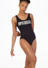 Maillot Ballet con Eslogan Non Posso Ho Danza Negro Delante [Negro]
