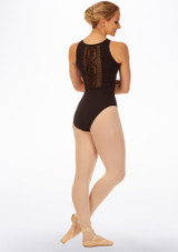 Maillot Ballet con Encaje en la Espalda Henna Intermezzo Negro Detrás [Negro]