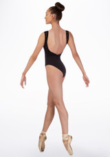 Maillot Ballet de Encaje con Espalda Baja Basilica Negro Detrás [Negro]