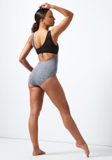 Maillot Ballet sin Mangas y Aperturas Capezio Gris Detrás [Gris]