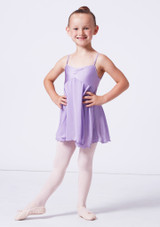 Body Danza Bambina con Gonnellino Juliet Bloch Viola Front 2 [Viola]