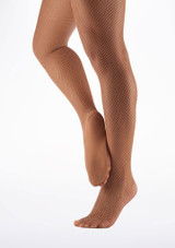 Medias Ballet Professional de Redecilla sin Costuras Capezio - Bronzeado Bronzeado [Marrón Claro]